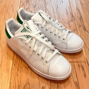 Adidas Stan Smith Originals Sneakers Women’s 7 Core White/Green Court Shoes